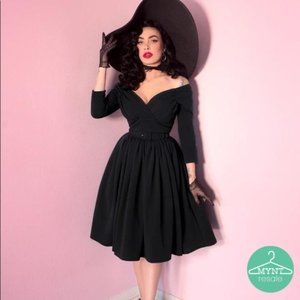 Vixen Starlet Swing Evening Dress in Black